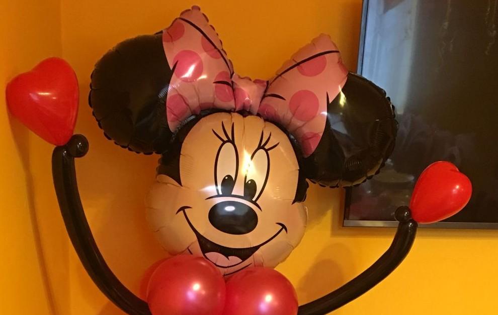 myszka minnie z balonów