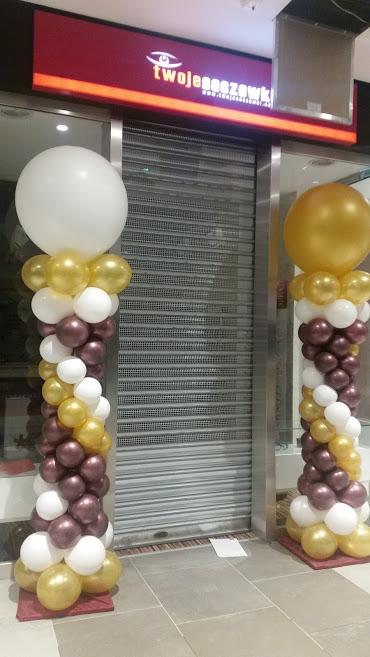 dekoracje balonowe na otwarcie galerii Super Sam w Katowicach