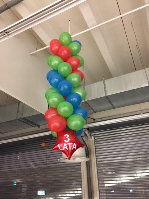 3-Urodziny-Auchan-Bronowice-Kraków-urodzinowa-dekoracja-balonowa