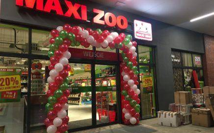 brama balonowa na otwarcie Maxi Zoo w Sosnowcu