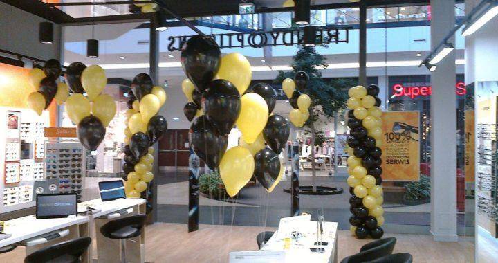 dekoracja balonowa na otwarcie sklepu w Łodzi