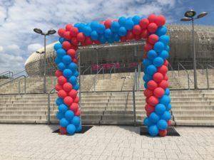 brama balonowa Kraków Tauron Arena z okazji 25 lecia Motorola