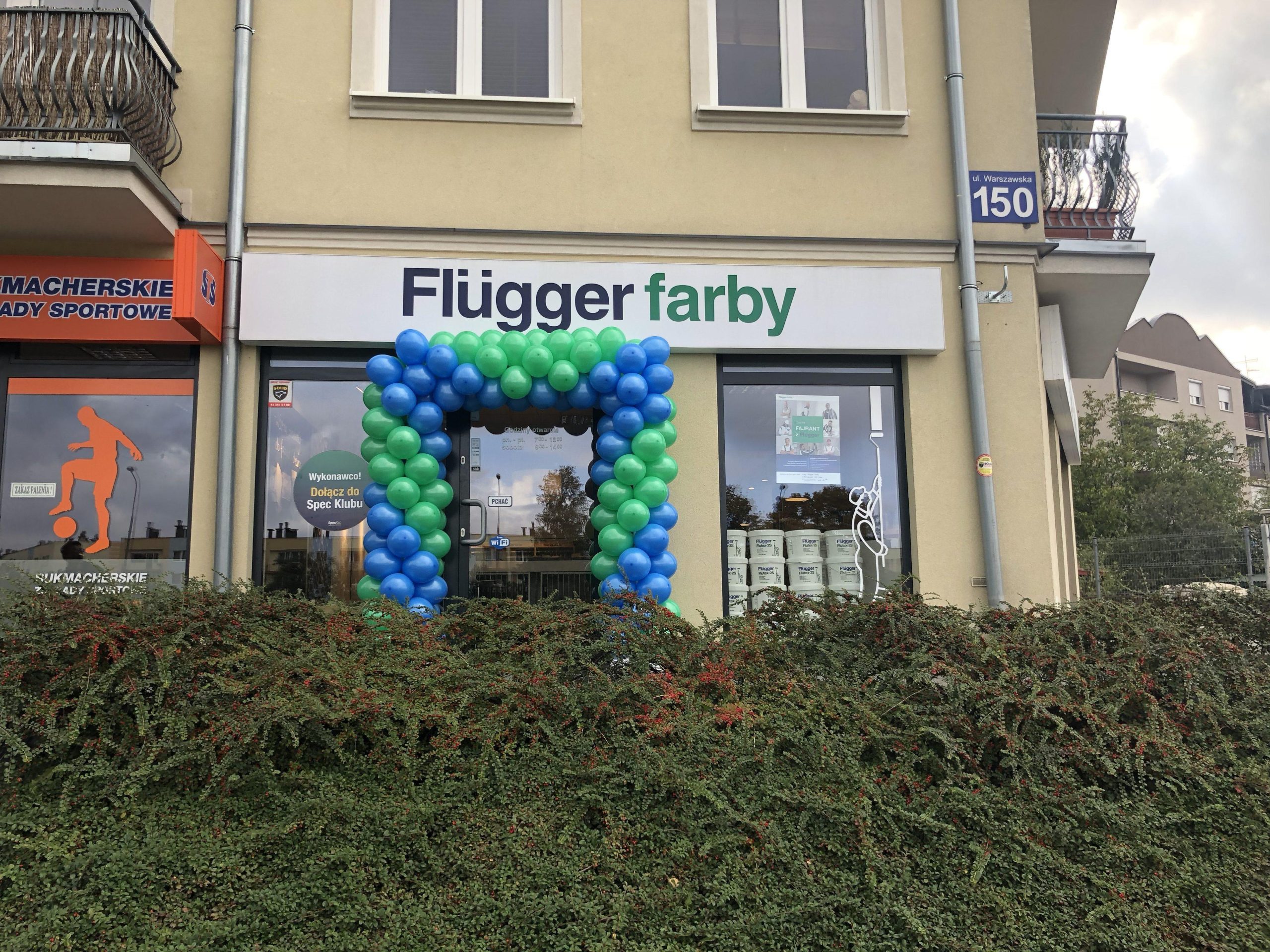 brama balonowa w Kielcach z okazji Fajrant z Fluggerem