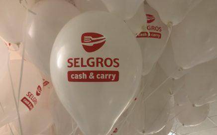 balony z helem z nadrukie Selgros