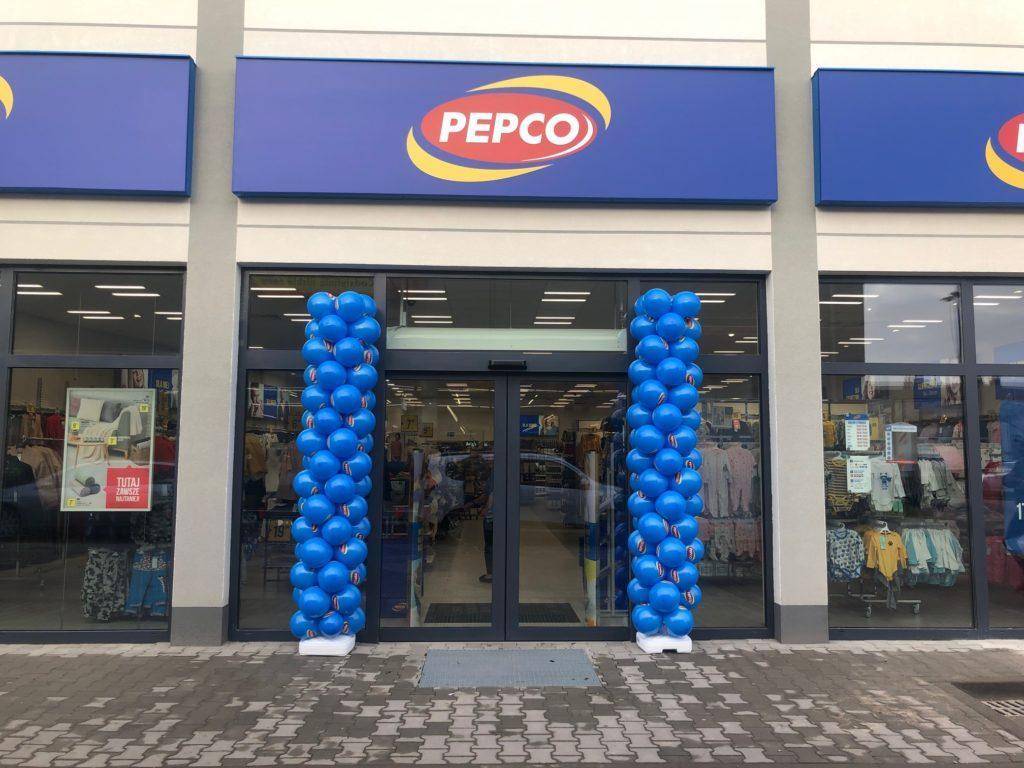 kolumny balonowe na otwarcie Pepco w Żarowie