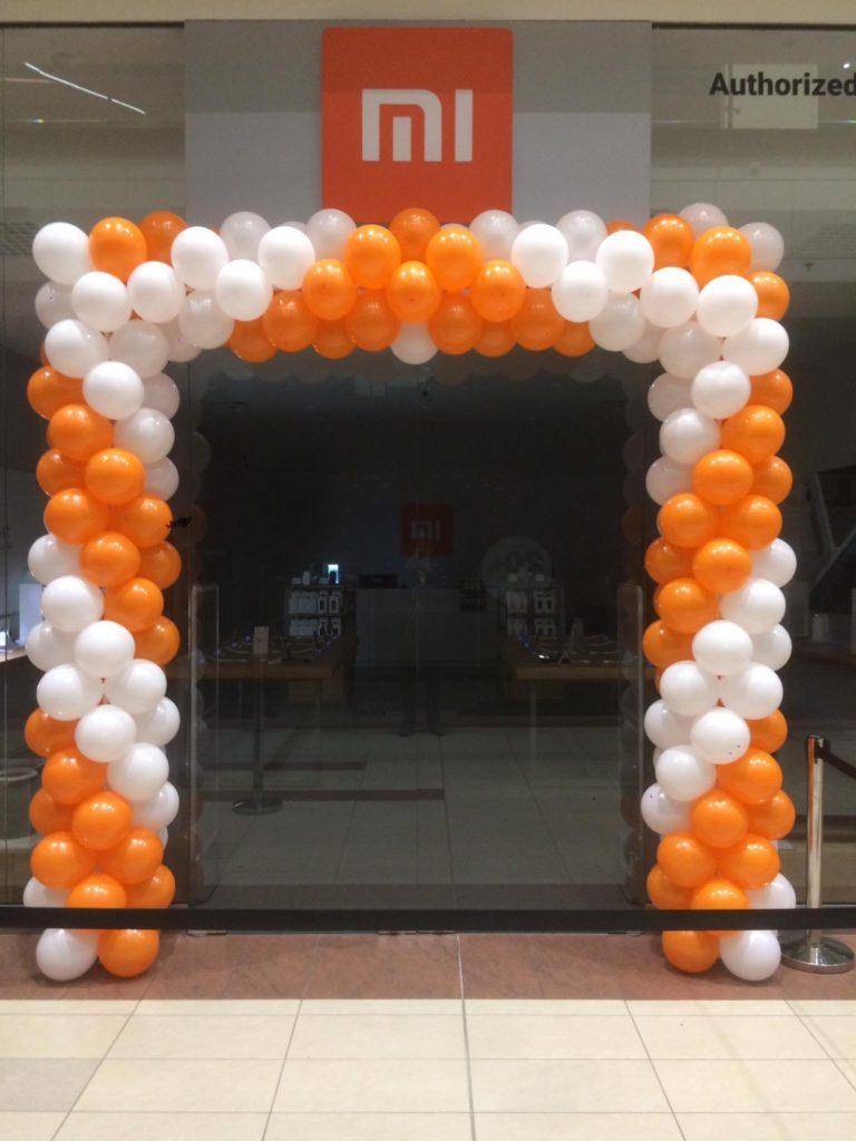 Brama balonowa na urodziny salonu Mi Store w Galerii Jurajskiej