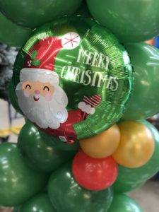 balon foliowy z nadrukiem merry christmas