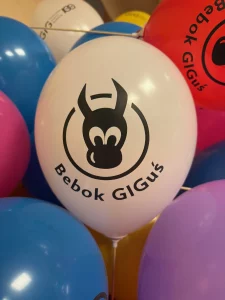 balony z logo Bebok