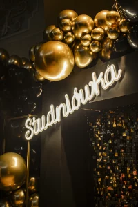 napis led Studniówka - Katowice