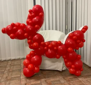 szablon do balonow w ksztalcie psa - pies z balonow - mosaic balloon frames