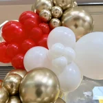 rofesjonalne, biodegradowalne balony lateksowe włoskiej marki Gemar użyte do stworzenia trwałej dekoracji.